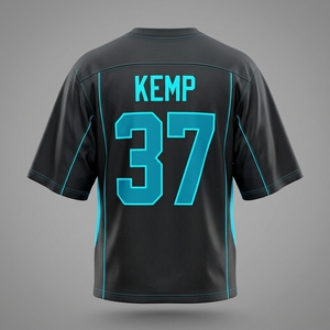 Camiseta de Lacrosse Personalizada para Hombre, Negra y Verde, Cuello en V, Manga Corta, Malla Transpirable, Número de Equipo, Nueva y de Calidad - Product Image 6