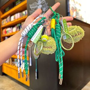 Creative Simple Hand Woven Knots Tassel Durable Washable Eco-Friendly National Day Keychain Lanyard Colorful Nylon Phone Charm