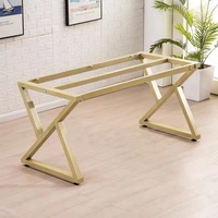Pieds de table en métal modernes et robustes pour salle de réunion, base de table à manger