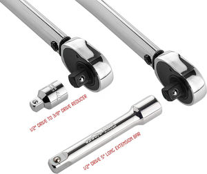 Yüksek kaliteli çok el aletleri 4 ~ 21.4 Ft./lb., 40 ~ 210 N/m çoklu alet anahtarı 1/2 inç sürücü cırcır tork anahtarı tıklayın - Product Image 4