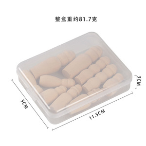 Ensemble de poupées en bois de hêtre couleur bois naturel, kit créatif fait main pour projets artistiques - Product Image 4