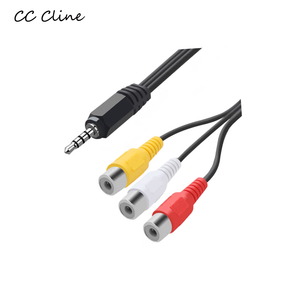 8 Line HDTV <b>Audio</b> <b>Video</b> Adapter Connector <b>Cable</b> 1080P PVC Jacket 12m Length for DVD PC TV Camera Europe DE PL Icam - Product Image 1