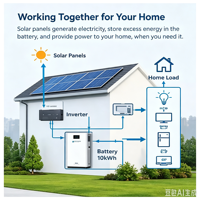 Système solaire hybride complet 10-20KW avec batterie LiFePO4 et protection IP55 pour usage industriel, domestique et commercial