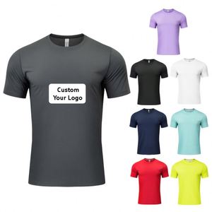 Custom Printing Logo Quick Dry Breathable Unisex 100% <b>Polyester</b> Men's Running <b>Tshirt</b> Training Gym Workout Sport T-Shirt - Product Image 1