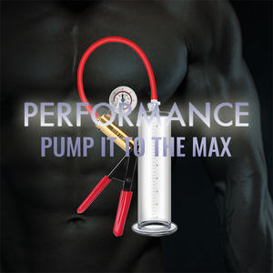 เครื่องปั๊มสุญญากาศเพิ่มขนาดอวัยวะเพศชาย รุ่นพิเศษ สำหรับผู้ชาย พร้อมด้ามจับแบบปืนลูกโม่ทองเหลือง, เกจวัด, ใช้ร่วมกันได้, กระบอกอะคริลิก - Product Image 2