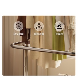 <b>Coat</b> <b>Rack</b> Floor <b>Standing</b> Portable Storage With Shelf For Bedroom Home Use - Product Image 5