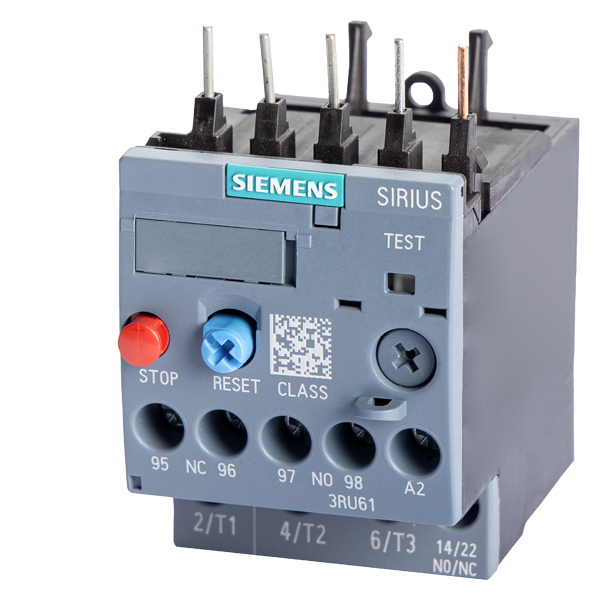 Siemens 3RU6116-0GB0 Overload Relay 11...16 a Size S00, Class 10, for Motor protection for Mounting Onto Contactors