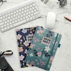 Carnet promotionnel multifonction moderne A5 2026 2027 – Agenda hebdomadaire anglais avec logo personnalisé - Product Image 2