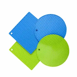 Colorful Silicone Heat Resistant Pot Holders, Trivet Surface Protection mats