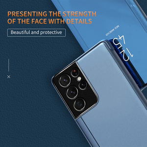 Coque de téléphone portable ultrafine, vue miroir en cuir, pour <span class=keywords><strong>Samsung</strong></span> Galaxy S20 <span class=keywords><strong>S21</strong></span> <span class=keywords><strong>Ultra</strong></span> - Product Image 3