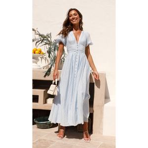 Nouvelle robe à manches bouffantes mini printemps-automne - Product Image 1