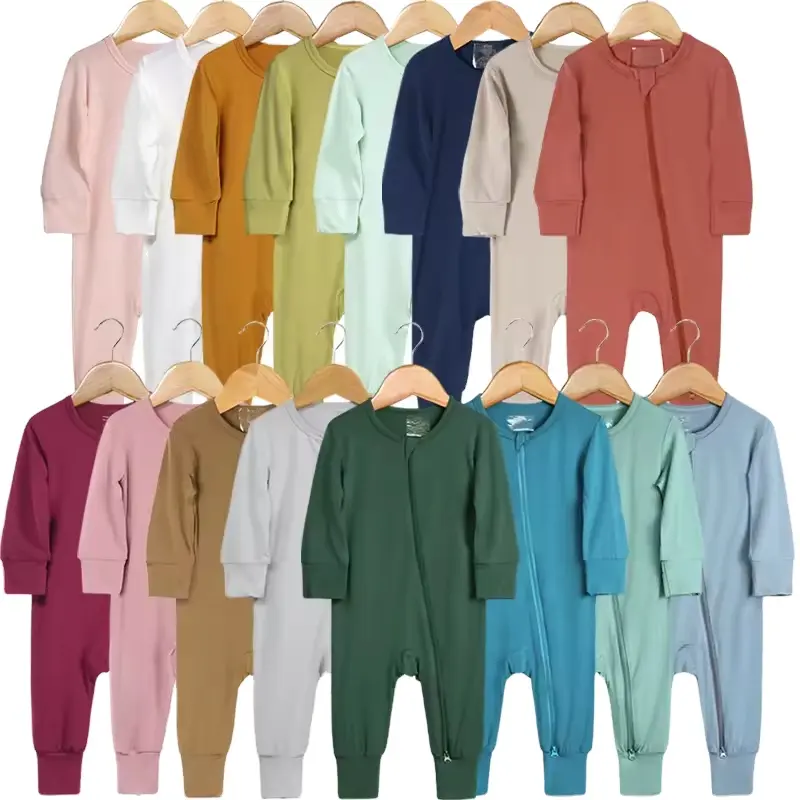 R&B new born baby romper clothes long sleeve rompers wholesale bamboo clothes kids clothing Baby Rompers Clothing Sets