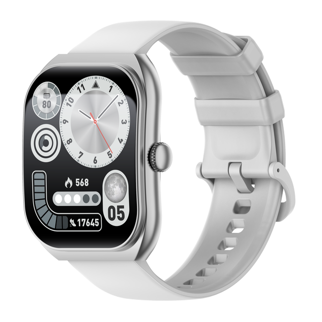 SK172 AI Voice Watch 1ATM Waterproof Smartwatch with Heart Rate Tracking Call Sync Never Miss a Beat-Compatible with Android IOS