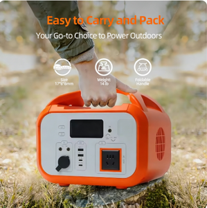 Estación de Energía Portátil de 600W/300W, Generador Solar Portátil Lifepo4, Batería de Almacenamiento de Energía de 110V - Product Image 4