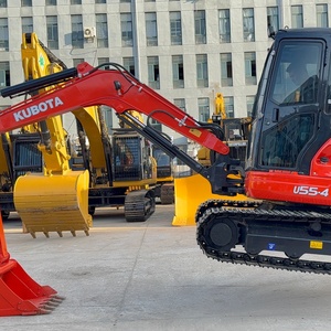 Excavadora Hidráulica Kubota U55-4 Usada en Buenas Condiciones, Equipo Compacto de 5.5 Toneladas para Proyectos de Excavación en Calles Estrechas - Product Image 3