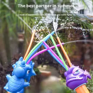 Bechotoy Plastik Tabanca Su Tabancaları Basınçlı Sprey Vinil Üçgen Plaj Havuzu Ejderha Su Topu Oyuncak - Product Image 4