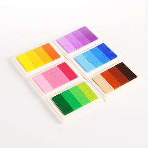 Vente flash : Tampons d'encre pour scrapbooking DIY, 4 couleurs dégradées, pigment de qualité supérieure, artisanat, encre non toxique, <span class=keywords><strong>tampon</strong></span> d'encre pour empreintes digitales, jouet pour enfants - Product Image 3