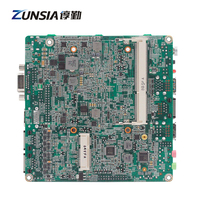 Zunsia Motherboard Intel Apollo Lake N4200 J4205, Mainboard industri tanpa kipas Dual LAN DDR3 LVDS VGA RS232 Nano Itx