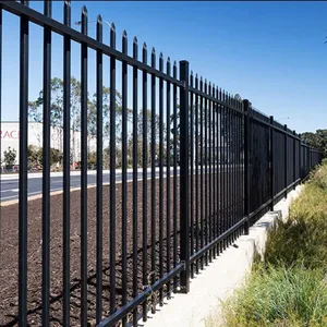 Hàng Rào Hiện Đại Ngoài Trời Quảng Trường Prefab Nhôm Đúc Sắt Mạ Kẽm Thép Không Gỉ Ngoài Trời Heavy Duty Hàng Rào Panels Ban Công