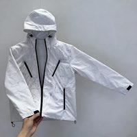 Veste coupe-vent décontractée pour homme personnalisée, veste réactive à l'eau chaude, fermeture éclair en nylon, légère, sport de plein air, loisirs.