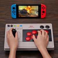 Manette de jeu Rocker 8BitDo V3, joystick d'arcade, 3 modes, BT 2.4GHz, sans fil, USB, filaire, stick de combat pour Nintendo Switch PC