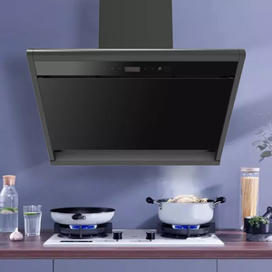 Campanas <span class=keywords><strong>de</strong></span> cocina <span class=keywords><strong>de</strong></span> succión potente con motor doble montado en <span class=keywords><strong>la</strong></span> pared <span class=keywords><strong>de</strong></span> 90cm, campana <span class=keywords><strong>de</strong></span> limpieza automática - Product Image 1