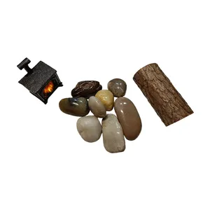 Natural Stone Pebble Mix Color Wash River Stones For Garden Colorful Floor Decoration