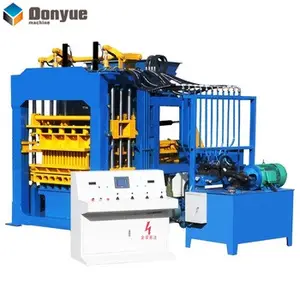 Donyue-máquina de fabricación de bloques de cemento qt4-15, línea de moldeo automática, máquina de fabricación de ladrillos de hormigón