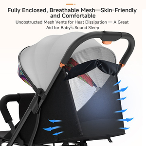 Poussette bébé haute qualité <span class=keywords><strong>0</strong></span>-<span class=keywords><strong>3</strong></span> ans, pliable, légère, 4 roues, type parapluie - Product Image 3
