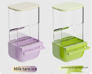 Comedero Automático para Loros, Separación de Plástico y Alimento, Anti-Salpicaduras, Taza de Comida Externa Integrada, Ranura para Caja de Comida - Product Image 5