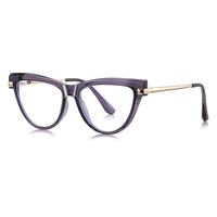 Modèle LS246 Monture Optique Femmes Oeil de Chat Logo Personnalisé TR90 Monture de Lunettes Monture Stock Prêt pour Myopie Optik Spectacle Kacamata