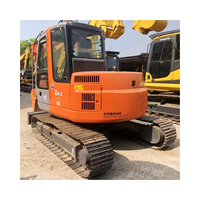 Excavadora Mini Hitachi Zx75 de Segunda Mano de JAPÓN, 7.5 Toneladas, Excavadora de Orugas Usada Hitachi ZX75US en Oferta