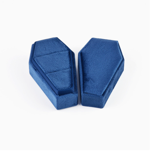 New Gothic Velvet Halloween Coffin Ring <b>Box</b> Jewelry Storage <b>Box</b> for <b>Earring</b> Necklace <b>Gift</b> Packaging - Product Image 6