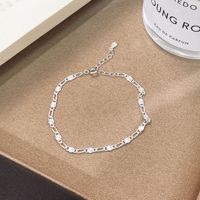 Bracelet en argent sterling S925 léger et luxueux, avec breloque torsadée, chaîne à nœuds, exquis, sophistiqué, géométrique et entrelacé