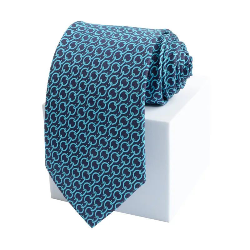 Fabricants de cravates Cravate d'affaires de luxe faite à la main pour hommes Cravates imprimées en polyester pour hommes Cadeaux formels