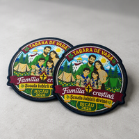 Écussons tissés écologiques personnalisés brodés avec logo scolaire pour uniformes et chapeaux