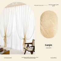 Rideau en tulle de haute qualité, prêt à poser, moderne, isolant, toutes saisons, décoration intérieure, polyester
