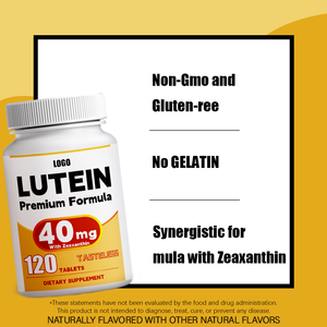 أقراص قابلة للمضغ من اللوتين والزياكسانثين (مع فيتامين سي) - منتج أصلي/مصنوع حسب الطلب لدعم الرؤية وصحة العين للطلاب وموظفي المكاتب - Product Image 2