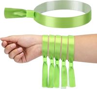 Bracelets en polyester personnalisés en gros, pas chers, pour festivals, en tissu vierge tissé avec fermoir en plastique et verrouillage unidirectionnel