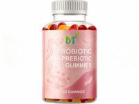 Gummies Probiotiques + Prébiotiques Sans Sucre pour Adultes OEM, 60 Unités |   5 milliards de Bacillus Coagulans par portion, soutien digestif et immunitaire