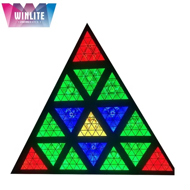 Winlite new triangle 16x30w golden color 1800k led blinder matrix light can be spliced at will