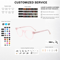Personnalisation de lunettes pour enfants en acétate, lunettes rondes pour enfants, montures et verres optiques pour un usage quotidien, OEM/ODM