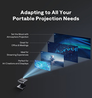 Projecteur DLP 3D portable Yinzam Zip triple pliable 4K, mise au point ToF sans latence, 5000 mAh, charge rapide, idéal pour les voyages