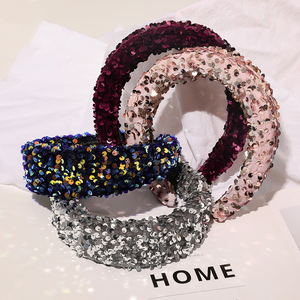 Cá Quy Mô <span class=keywords><strong>Sequin</strong></span> <span class=keywords><strong>Headband</strong></span> Thời Trang Bóng Sàn Catwalk Thời Trang <span class=keywords><strong>Headband</strong></span> <span class=keywords><strong>Wide</strong></span> Đối Với Phụ Nữ Hairaccessories - Product Image 4
