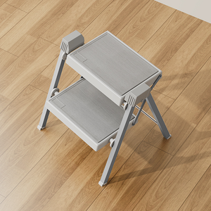 Folding Telescopic <b>Step</b> <b>Stool</b> Portable <b>Small</b> Household Ladder Anti-Slip Foot <b>Stool</b> for Indoor Cleaning & Car Washing - Product Image 2