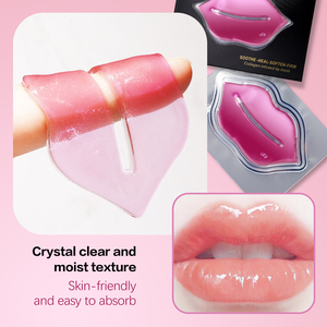 Masque pour les lèvres ALIVER Cherry Crystal Clear Collagen, hydratant longue durée, nourrissant, masque pour les lèvres au collagène hydrolysé coréen - Product Image 3