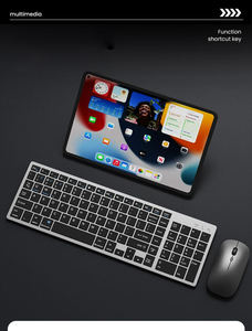 Ultra-Slim Dual-Mode Bluetooth 4.2 2.4G Wireless Keyboard <b>Mouse</b> Combo Rechargeable for Multiple Devices <b>USB</b> Interface New - Product Image 6
