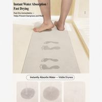 Tapis de chambre en feutre HENGJIU, absorbant l'eau, tapis de sol de chevet, sans colle, amovible, protection de sol à profil bas