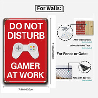 Juego de Letreros Metálicos Vintage Divertidos para Cuarto de Hombre, Decoración de Pared con Frases Humorísticas Retro para Cuarto de Hombre, Bar, Baño, Patio, Decoración del Hogar