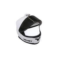 Porte-clés LED Casque de Moto Mini Casque de Course Lumineux Pendentif Breloque Créative pour Sac Cadeau Vente en Gros